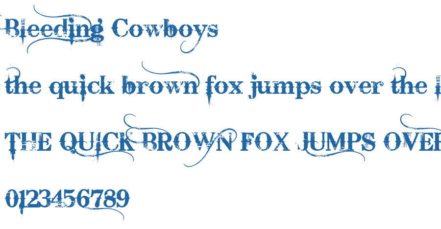 download bleeding cowboys font photoshop